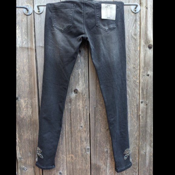 Low Waist Black Jeans Stretch BRITNEY Slim 28 NWT Silvian Heach - Picture 2 of 10